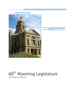 2010 Legislature - Wyoming Hospital Association