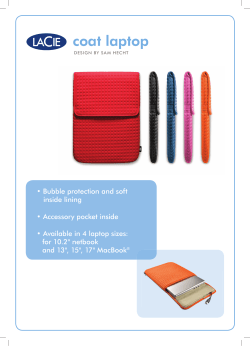 Coat for Laptop Datasheet