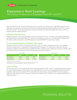 Elastomeric Roof Coatings - Dow Construction Chemicals