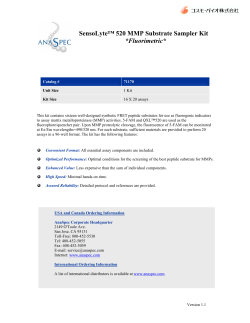 SensoLyte&trade; 520 MMP Substrate Sampler Kit *Fluorimetric*