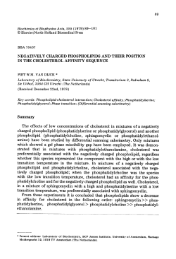 89 NEGATIVELY CHARGED PHOSPHOLIPIDS AND THEIR