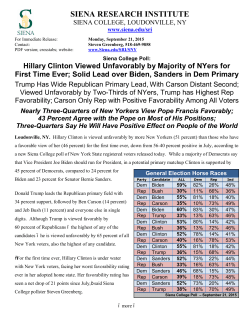 Press Release - Siena College