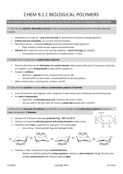 chem 9.2.2 biological polymers