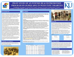 pilot study of an intense health promotion program on older adults
