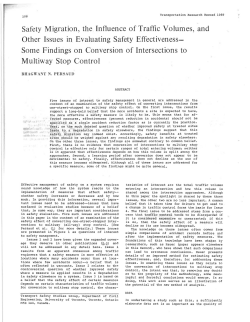 Safety Migration, the Influence of Traffic Volumes, and Other Issues