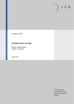Antidepressants and Age