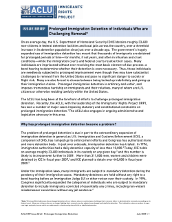 prolonged and indefinite detention