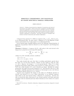 Essential codimension and diagonals of finite spectrum