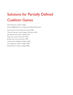 Solutions for Partially Defined Coalition Games