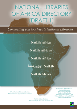 national libraries of africa directory (draft 1)