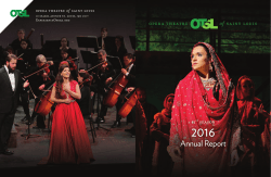 Annual Report - Opera Theatre of Saint Louis