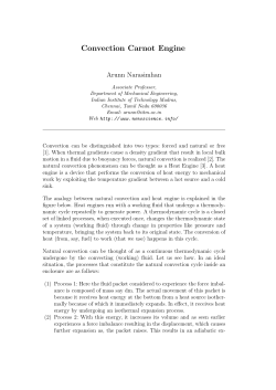 Convection Carnot Engine