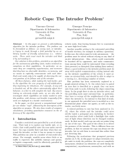 Robotic Cops: The Intruder Problem