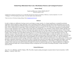 Global Deep Siliciclastic Reservoirs