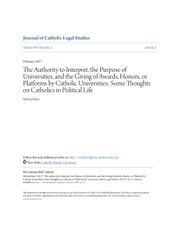 The Authority to Interpret, the Purpose of Universities, and the Giving