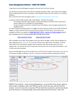 Arena Management FarmTek Timers