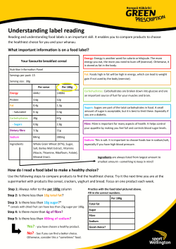 Understanding label reading