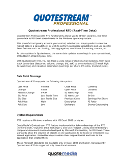 Quotestream Professional RTD