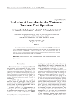 Evaluation of Anaerobic-Aerobic Wastewater Treatment Plant
