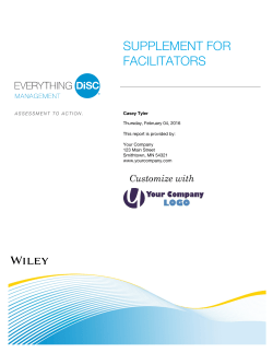 supplement for facilitators
