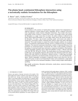 The plume head&ndash;continental lithosphere