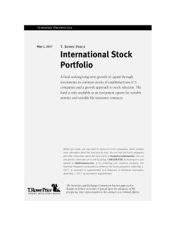 T. Rowe Price International Stock