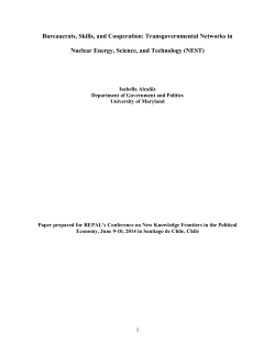 Bureaucrats, Skills, and Cooperation: Transgovernmental