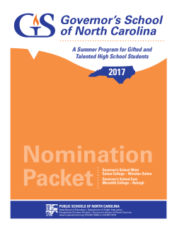 pdf, 1012kb - Governor`s School of North Carolina