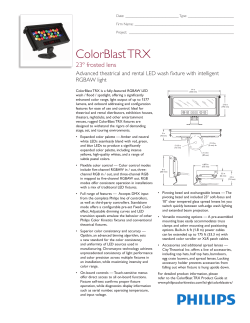 ColorBlast TRX 23 Degree Data Sheet