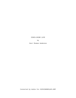 Punch-Drunk Love - Personal Web Page