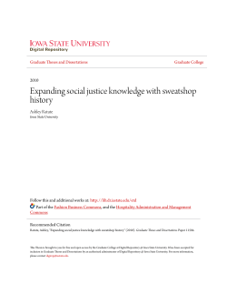 Expanding social justice knowledge with sweatshop history