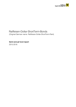 Raiffeisen-Dollar-ShortTerm-Bonds