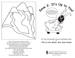 The Water that Jack Drank