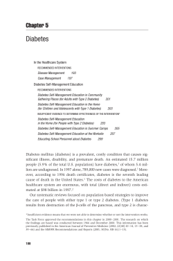 Diabetes - The Community Guide