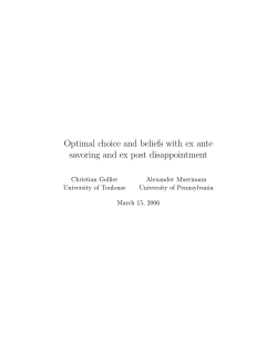Optimal Expectations under Anticipated Regret
