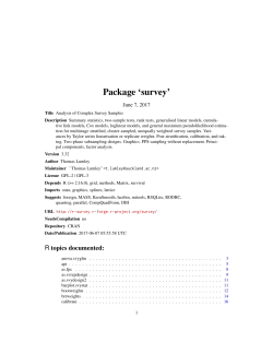 Package `survey`