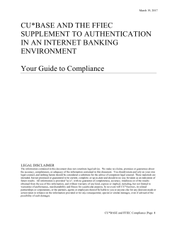 CU*BASE and the FFIEC Supplement