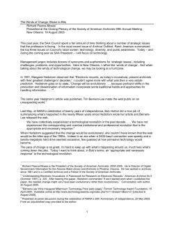 The Winds of Change: Blown to Bits