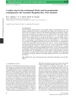 A major step in the continental Moho and its geodynamic