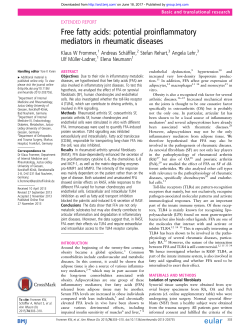 Free fatty acids - Annals of the Rheumatic Diseases