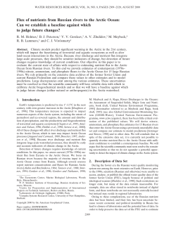 Flux of nutrients from Russian rivers to the Arctic Ocean: Can we