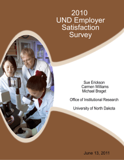 2010 UND Employer Satisfaction Survey
