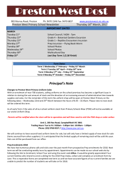 Newsletter 16.03.17 - Preston West Primary School