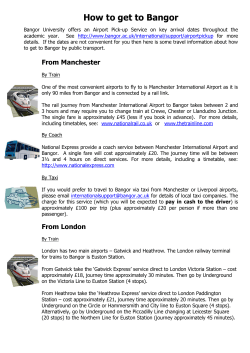 How to get to Bangor