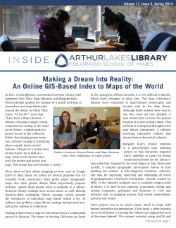 Spring 2014 - Inside Mines