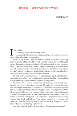 Bullying: The Social Destruction of Self