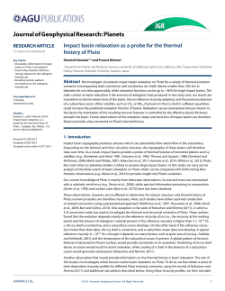 Impact basin relaxation as a probe for the thermal history of Pluto