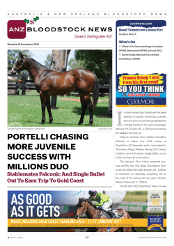 AS GOOD AS IT GETS - ANZ Bloodstock News
