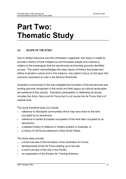 Part Two: Thematic Study - Office of Environment and Heritage