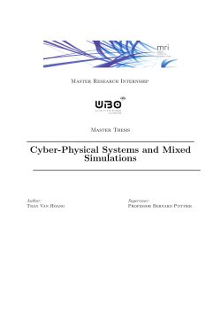 Cyber-Physical Systems and Mixed Simulations
